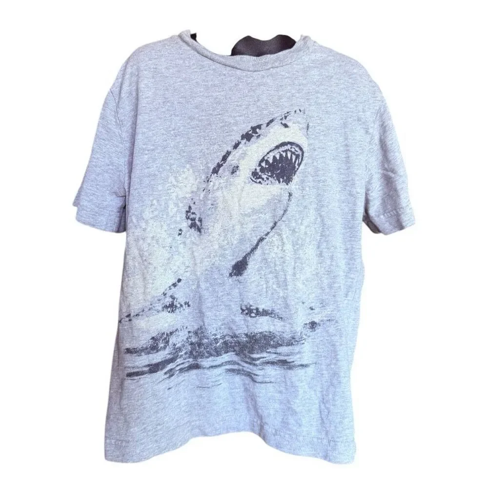 Youth Boys Gap Great White Shark Graphic Tee Shirt - Sz S 6/7